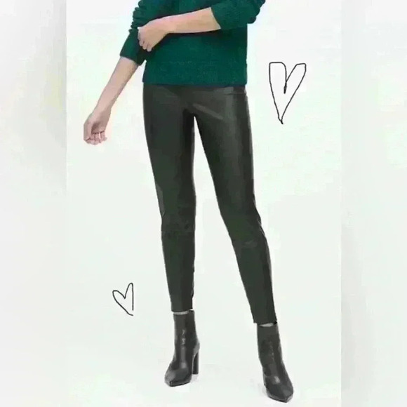 Banana‎ Republic Devon Legging-Fit Vegan  Leather size 2P - Picture 1 of 7